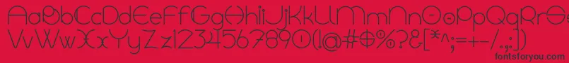 Linyat Bilog Font – Black Fonts on Red Background