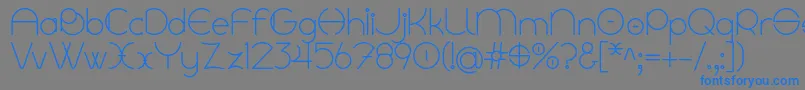 Linyat Bilog Font – Blue Fonts on Gray Background