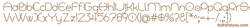 Linyat Bilog-Schriftart – Braune Schriften