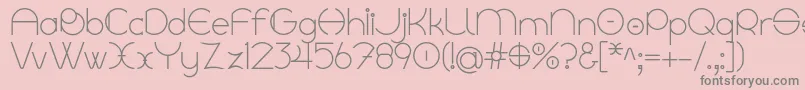Linyat Bilog Font – Gray Fonts on Pink Background