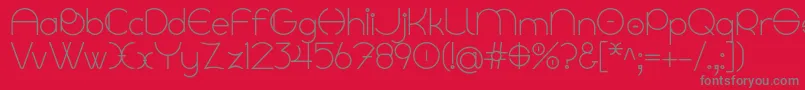 Linyat Bilog Font – Gray Fonts on Red Background