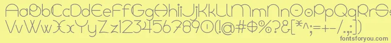 Linyat Bilog Font – Gray Fonts on Yellow Background