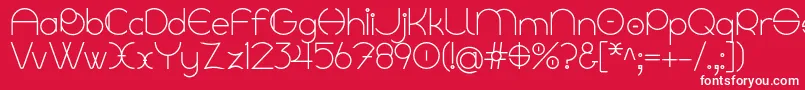 Linyat Bilog Font – White Fonts on Red Background