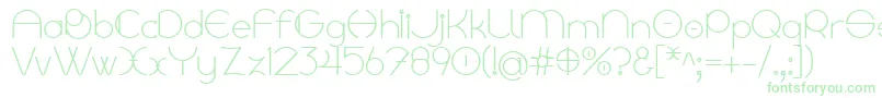 Linyat Bilog Font – Green Fonts on White Background