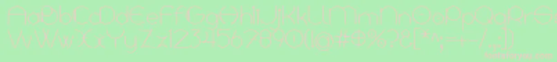 Linyat Bilog Font – Pink Fonts on Green Background