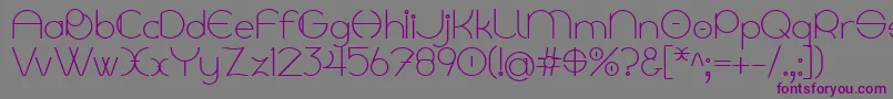 Linyat Bilog Font – Purple Fonts on Gray Background