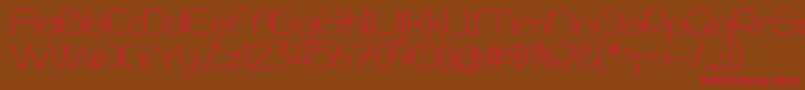 Linyat Bilog Font – Red Fonts on Brown Background