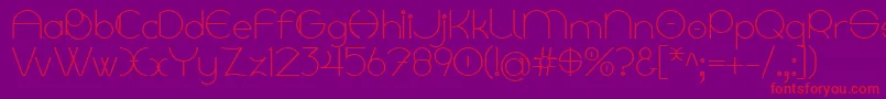 Linyat Bilog Font – Red Fonts on Purple Background