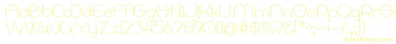 Linyat Bilog-Schriftart – Gelbe Schriften