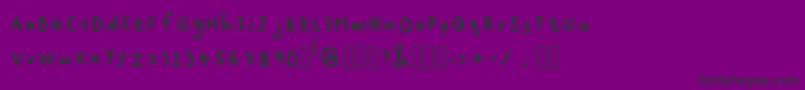 LionCub Regular 2 Font – Black Fonts on Purple Background