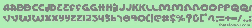 フォントlionel – 緑の背景に灰色の文字