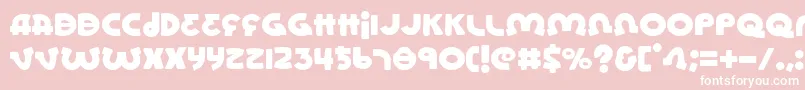 lionel Font – White Fonts on Pink Background