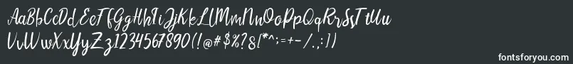 LIONELLOSCRIPTRegular Font – White Fonts
