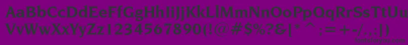fuente NovareseBoldBt – Fuentes Negras Sobre Fondo Morado