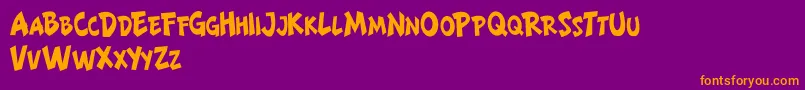 LIONTEEN DEMO Font – Orange Fonts on Purple Background