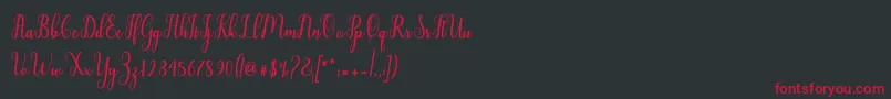 fuente Liontine Script – Fuentes Rojas Sobre Fondo Negro