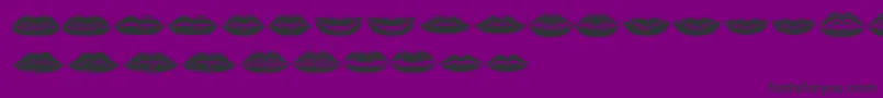 En savoir plus sur la police Lippen Police Lippen – polices noires sur fond violet
