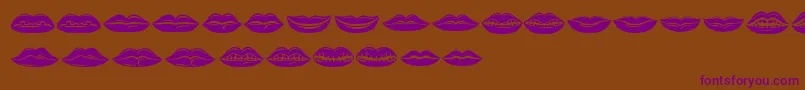 More about Lippen Font Lippen Font – Purple Fonts on Brown Background
