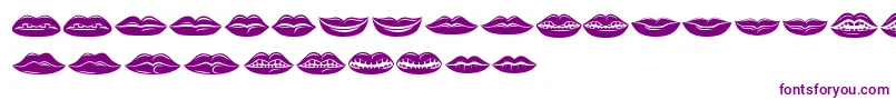 Lippen Font – Purple Fonts