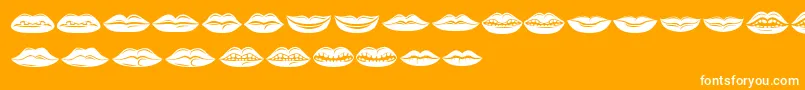 More about Lippen Font Lippen Font – White Fonts on Orange Background