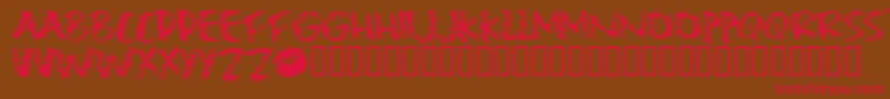 Lipst    Font – Red Fonts on Brown Background