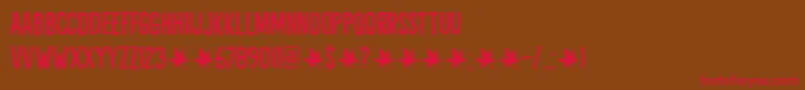 Liquid Amber DEMO Font – Red Fonts on Brown Background