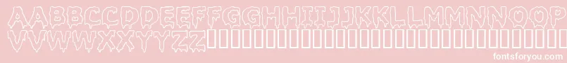 Liquidism Font – White Fonts on Pink Background