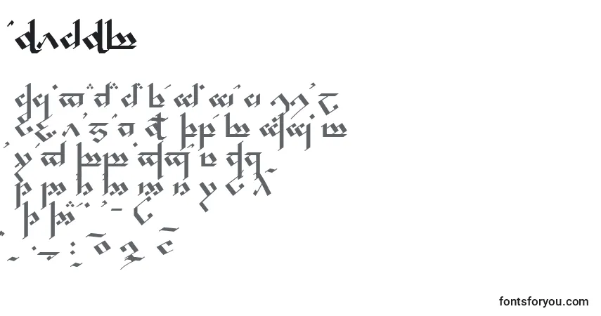 Noldor Font – alphabet, numbers, special characters