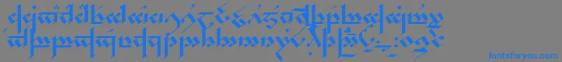 Шрифт Noldor – синие шрифты на сером фоне