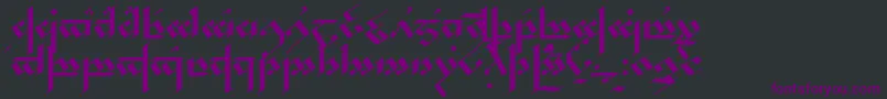 Noldor Font – Purple Fonts on Black Background