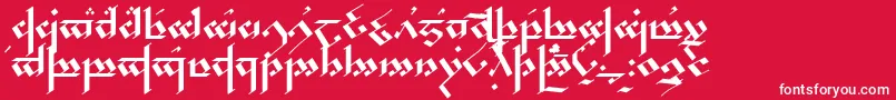 More about Noldor Font Noldor Font – White Fonts on Red Background