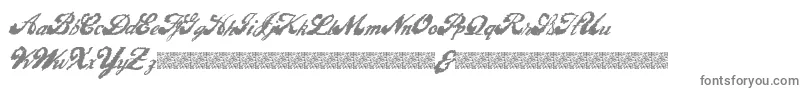 フォントLiquidMagic – 白い背景に灰色の文字