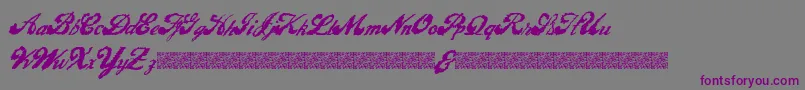 Police LiquidMagic – polices violettes sur fond gris