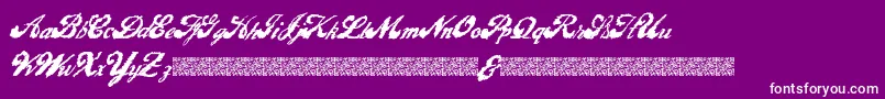 LiquidMagic Font – White Fonts on Purple Background