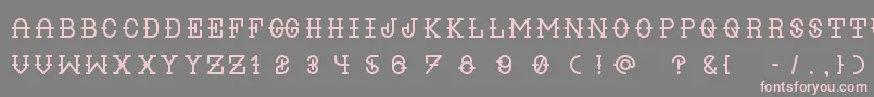 Liquor Regular Font – Pink Fonts on Gray Background
