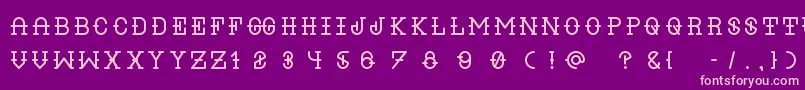 Liquor Regular Font – Pink Fonts on Purple Background