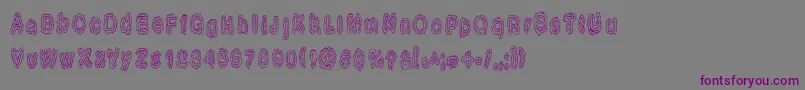 LiquorMarket Font – Purple Fonts on Gray Background