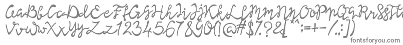 Шрифт Lisna Bold – серые шрифты