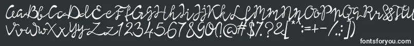 Шрифт Lisna Regular – белые шрифты