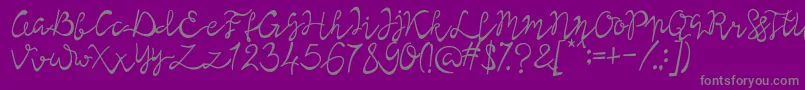 Police Lisna Regular – polices grises sur fond violet