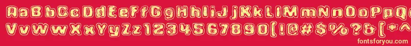 UnionSoap Font – Yellow Fonts on Red Background