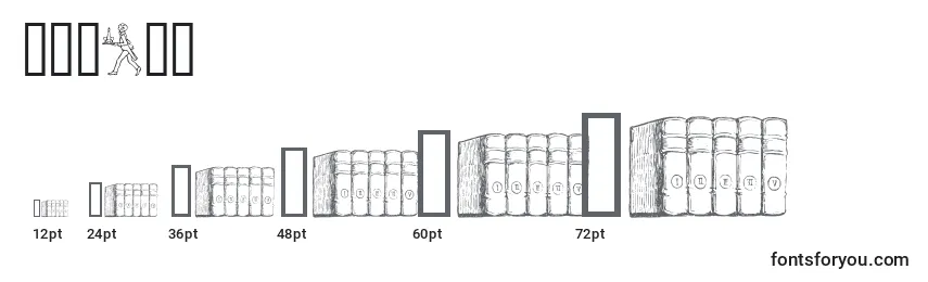 Größen der Schriftart LISTND   (132670)