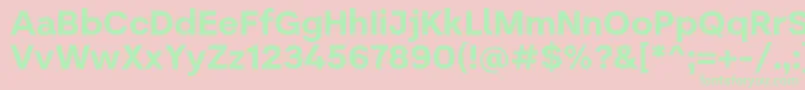 Literal   Bold Personal use Font – Green Fonts on Pink Background