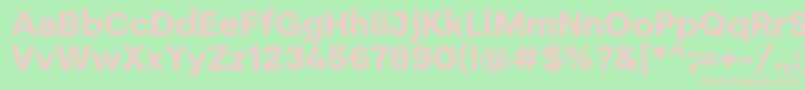 Literal   Bold Personal use Font – Pink Fonts on Green Background