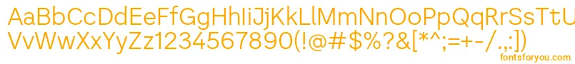 Literal   Light Personal use Font – Orange Fonts on White Background