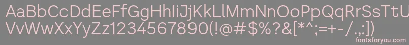 Literal   Light Personal use Font – Pink Fonts on Gray Background