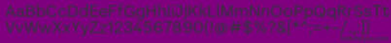 Literal   Regular Personal use Font – Black Fonts on Purple Background