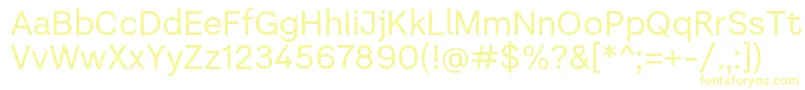 Literal   Regular Personal use Font – Yellow Fonts on White Background