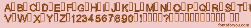 LITHIUM  Font – Brown Fonts on Pink Background