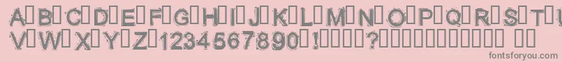 LITHIUM  Font – Gray Fonts on Pink Background